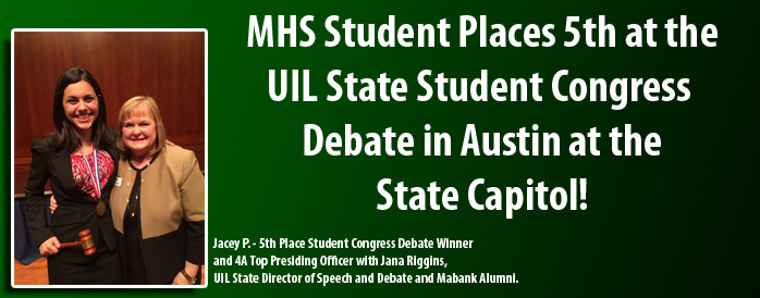 Jacey P. UIL Debate