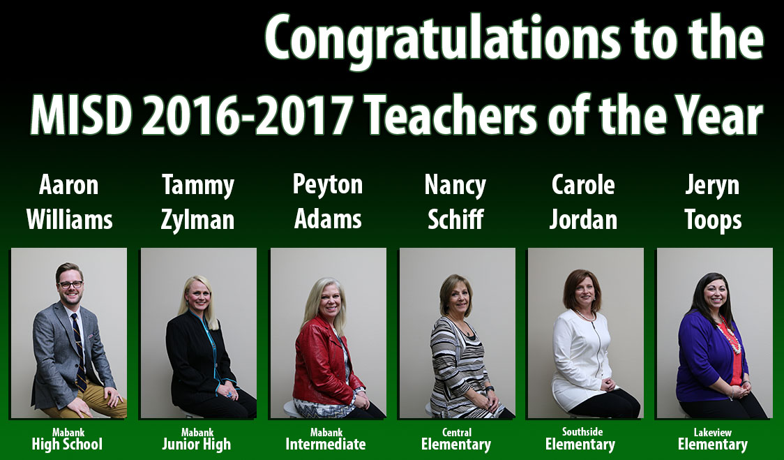 Teachers of the Year 2016-2017