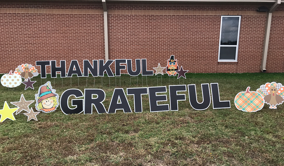 CE Thanksgiving Sign
