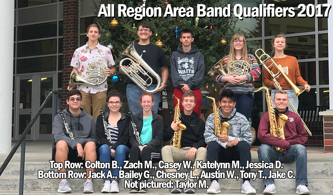 HS All Region Area Band Students